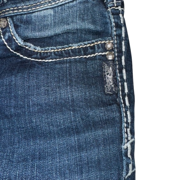 Silver Womens SUKI Blue 30X30 (actual) Flare Leg Jeans With Fading Medium Rise - Picture 5 of 9